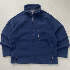 Patagonia Synchilla Navy Full Zip Up Fleece Mens Sz XL Made In USA Vintage EUC