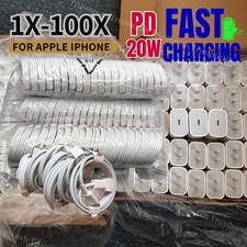 Type C Fast Charger For iPhone 17 16 15 14 13 12 11 20W USB-C Block PD Cable Lot