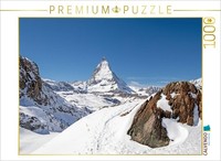 Calvendo Puzzle Alpine Panorama With Matterhorn | 1000 Pieces, Finished Size 25.
