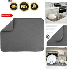 Dish Drying Mat XL, 18 x 24 , Absorbent Microfiber Kitchen Counter Mat, Dish...