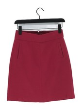 Banana Republic Women's Mini Skirt W 26 in Purple Polyester