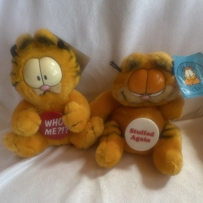 Dakin Garfield Plush Lot of 2 Who Me? Stuffed Again 1978 03-2770