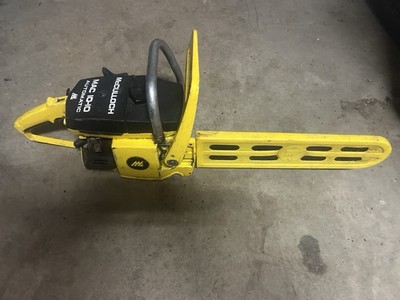 McCulloch Mac 10-10 Automatic Gas Chainsaw w/ Automatic Chain Oiler Yellow/Black
