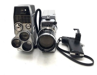 Vintage Yashica Super 8 30 & Bell & Howell 8mm Movie Camera Lot 3 Pieces