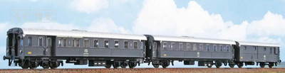 ACME 55352 Pilot Shuttle Zug 1936T nABD 1./2. Kl.; 2. Kl und Kofferraum Schiefer