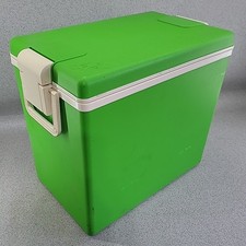 Vintage Style 35 Quattro Elle lime Green Cooler Coolbox Made in Italy Retro