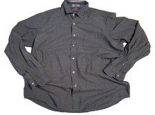Taylor Vintage Button Shirt Mens Gray Long Sleeve Connecticut Originals