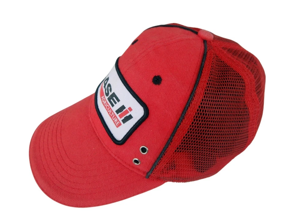 Case IH Agriculture Men's Faded Red Cotton Adult Size Snapback Baseball Cap Hat — 第 4/4 张图片