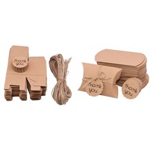 50/Set Kraft Paper Candy Box Wedding Party Favors Cookies Gift Packing Boxes