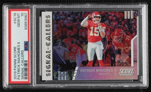 2019 Score Signal Callers Patrick Mahomes II #SC-18 PSA 10 GEM MT