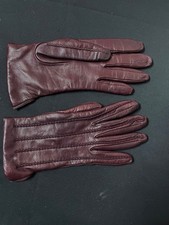 Vtg 80s/90s Loro Piana Women's Cashmere-lined Leather Gloves