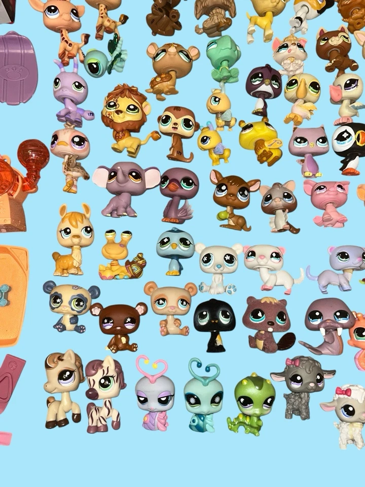 Lote de 95 mascotas Littlest Pet Shop más accesorios y estuche Foto 3 de 4