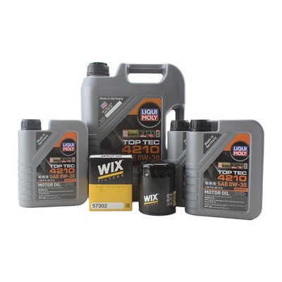 8L Liqui Moly Top Tec 4210 0W-30 Wix Engine Oil Change Kit for LR3 Range Rover
