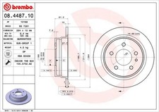 2x BREMBO 08.4487.10 Bremsscheibe hinten für BMW