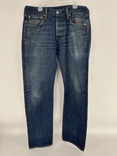 Levi's 501 Premium Medium Wash Denim Mid Rise Pocketed Jeans Men's Size 32X32