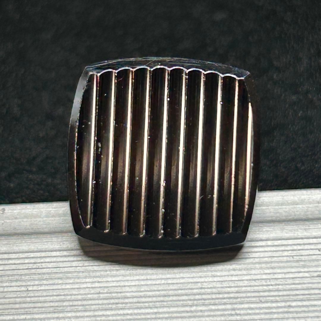 Square Silver Tone Cufflinks Button Classic Luxur… - image 7