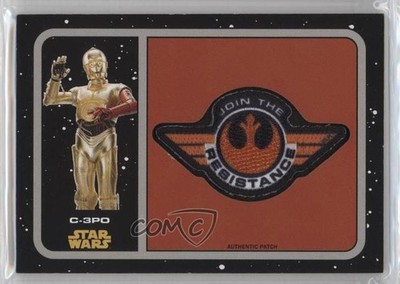 2015 Topps Star Wars: Journey to The Force Awakens Manufactured C-3PO Patch 1j8