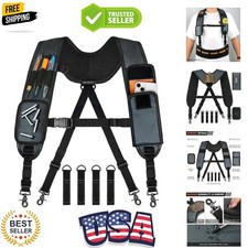 Tool Belt Suspenders, Tool Bag Suspenders, Work Belt Suspender with Magnetic ...