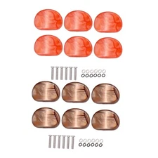 Tuning Key Button Heads Guitar Tuner Peg Buttons with Ferrule and Screw Tuner