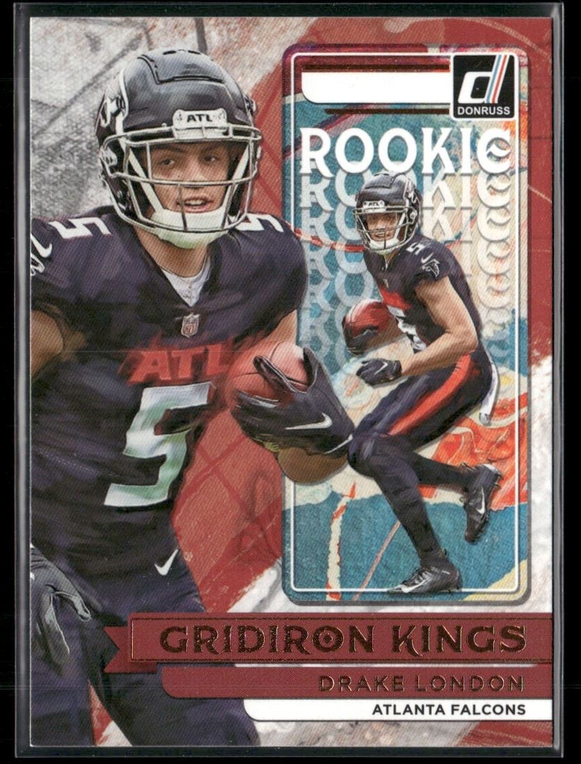Drake London 2022 Donruss Rookie Gridiron Kings Rookie Atlanta Falcons #RGK-6