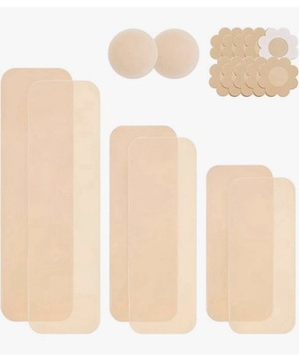 Fullness Boob Tape Lingerie Clear & Silicone Nipple Cover Body Tape Lift Push-up