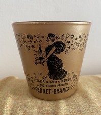 FERNET BRANCA bicchiere  pubblicitario in vetro