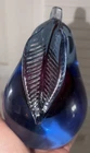 Vintage Murano Sommerso Art Glass Pear – Attributed to Alfredo Barbini 6” Tall