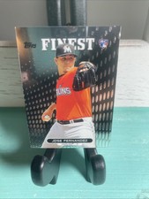 2013 TOPPS FINEST JOSE FERNANDEZ ROOKIE CARD #59 MARLINS RC ORANGE JERSEY. rookie card picture