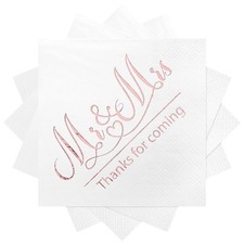 100 Pack of Paper Cocktail Napkins with Gold design  Formal Dinner, Anniversar...
