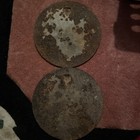 CAST IRON WOOD/COAL STOVE LID COVER PLATE  8 1/4" diameter Lot Of 2 — photo 2