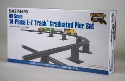 Bachmann 44471 HO E-Z Track 14pc Graduated Pier Set 3.125'' Clearance