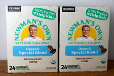 Newman's Own Organic Special Blend Keurig K-Cup 48 Pods Med Roast 2 Boxes of 24