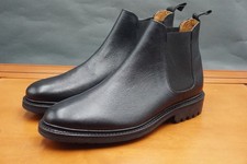 Botas Chelsea Allen Edmonds Wren para Hombres 9.5 Cuero Negro Sin Cordones al Tobillo Goodyear