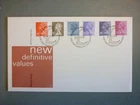 GB DEFINITIVE FDC 1981 2 1/2p to 25p BUREAU SPECIAL POSTMARK