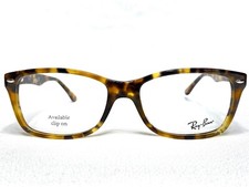 NEW Ray Ban RB5228 5712 Womens Havana Rectangle Eyeglasses Frames 55/17 140