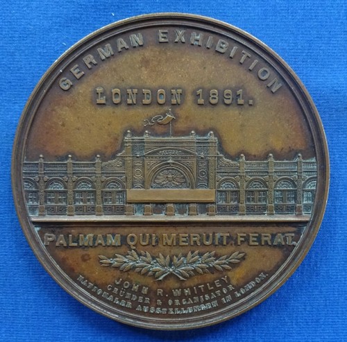 Preußen - Bronzemedaille 1891 (W. Mayer) - Deutsche Ausstellung in London - 70mm - Bild 2 von 2