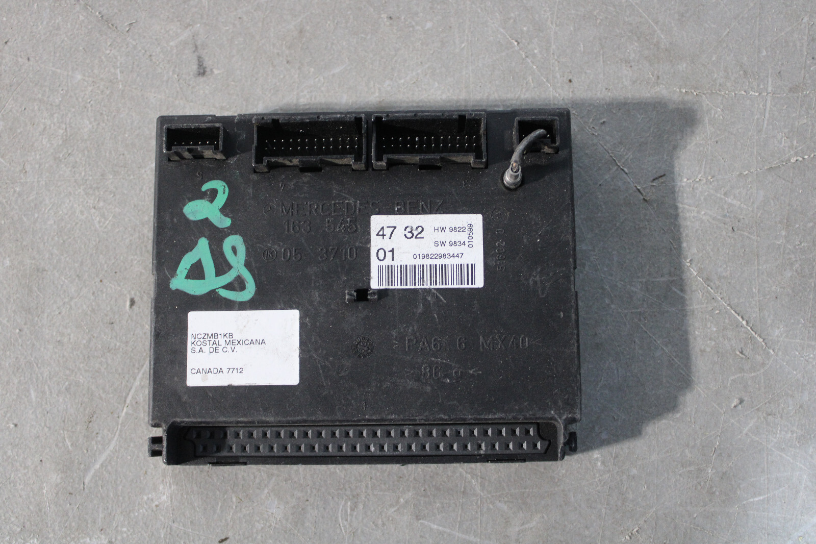Mercedes ML320 ML430 Comfort Control Module 1635454732 Lifetime ...