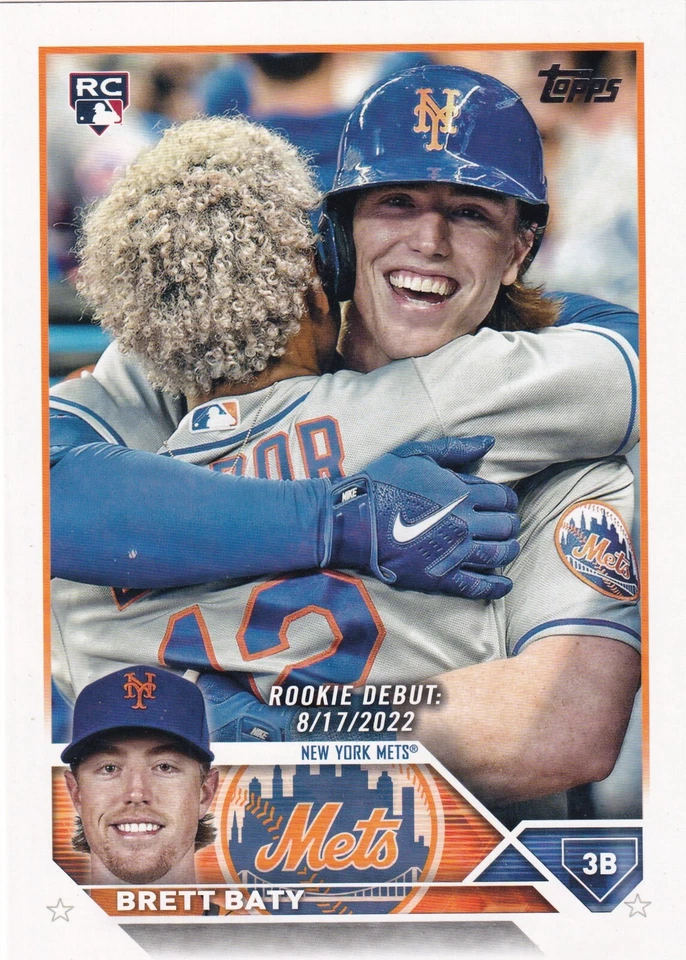 2024 Topps Oversized OTB-16 Adley Rutschman and 2023 Topps US158 Brett Baty - Image 3 of 4