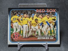 Boston Red Sox Team Celebration/Stats 2024 Topps Series 1 Baseball Card #288