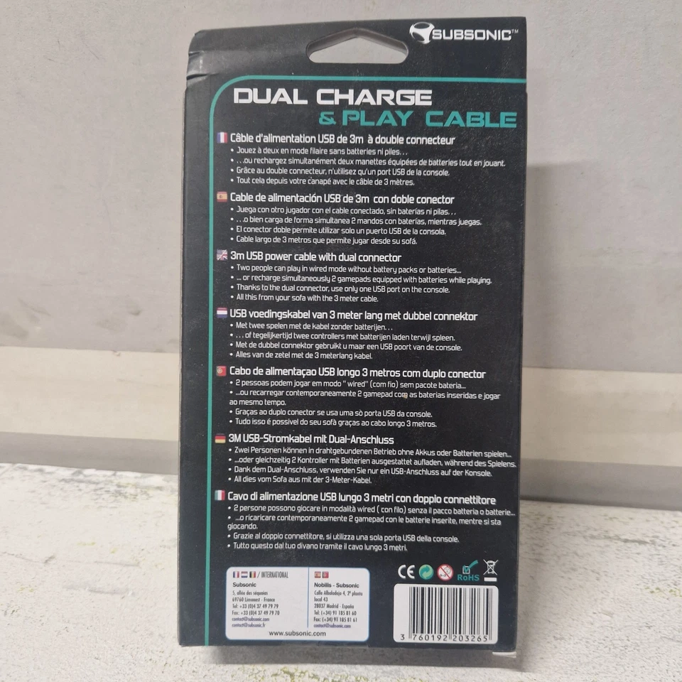 Dual Charge & Play Cable Xbox One Brand New & Sealed - Image 2 of 3