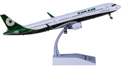 1:200 JC Wings EVA AIR AIRBUS A321 Passenger Airplane Diecast Aircraft Model