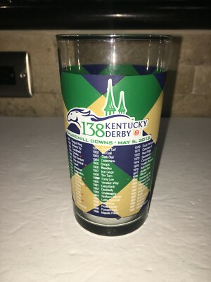 2012 Kentucky Derby Collectors Glass 138th Licensed  12 Oz Mint Julep Horse Race