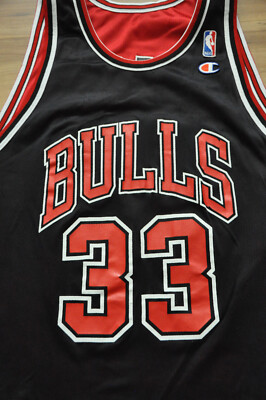 Scottie Pippen Chicago Bulls Champion Jersey Reversible Red Black
