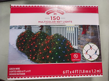 Holiday Time 150 Multicolor Net Lights Green Wire Indoor/Outdoor