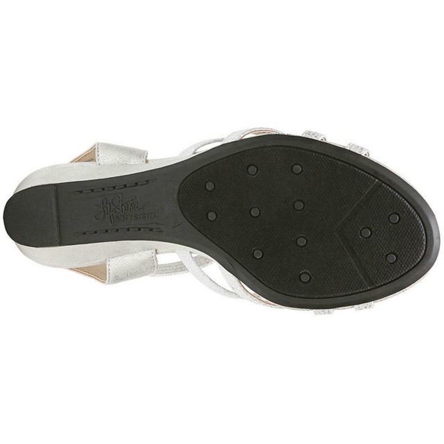 LifeStride Yaya Wedge Sandals Silver Womens 10 M for sale online | eBay