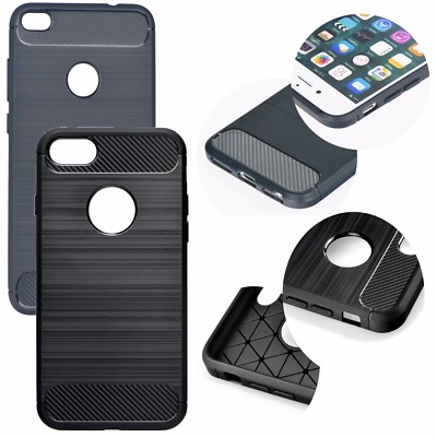 XIAOMI POCO X3 NFC - Handy Tasche Back Case Schale Cover Hülle Schutz CARBON