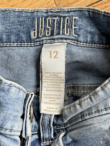JUSTICE, Patriotic, USA, red, white and blue shorts, stars, size 12 - Picture 3 of 3