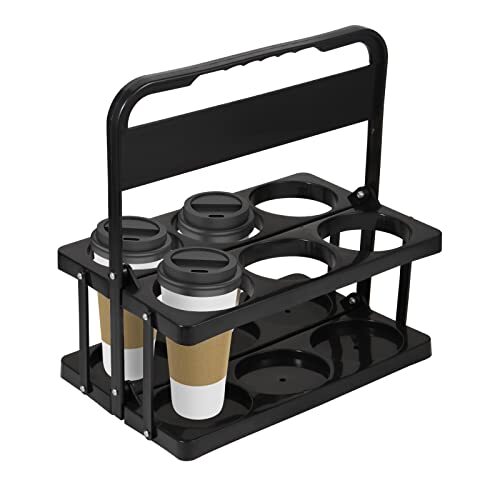 Portable Drink Carrier for Big Cups Foldable Plastic Cup Holder Reusable Cup 