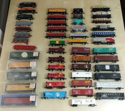 N Scale Locomotive, Box, Flat, Tank, Gondola, Cattle reefer Caboos Car building 