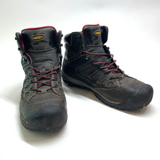 Mens Keen Tucson Mid Steel Toe Waterproof Work Boots Size 13D, 1009180..